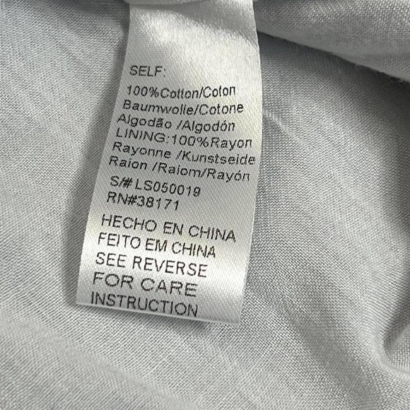 Lucca  Shirt‎ Dress Off Shoulder Blue Striped Nautical Beach Size M - Picture 7 of 11